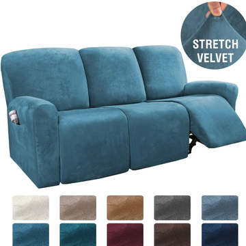 Soft Velvet Plush Recliner Sofa Cover