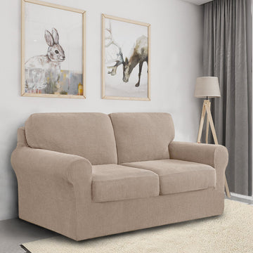 Stretch Sofa Covers with Separate Backrests and Seat Cushions