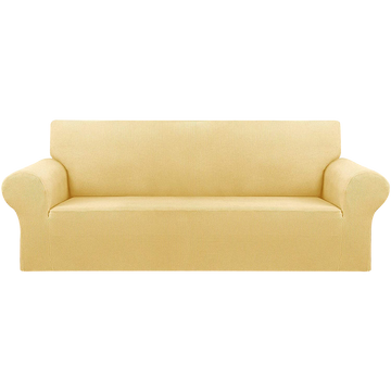 Tonus Jacquard Solid Color Sofa Cover - 4 Seater
