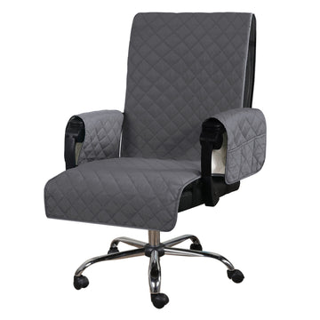 Reversible Office Chair Cover Water Resistant Dining Chair Cover