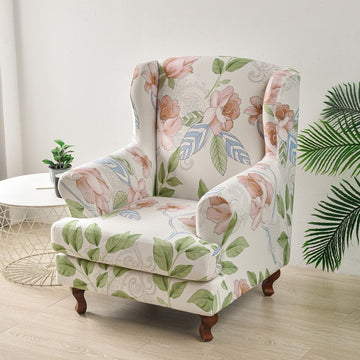 Super Stretch Wingback Chair Covers 2 Pieces
