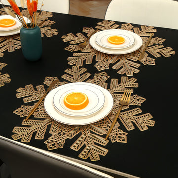 Christmas Round Snow Heat Resistant Placemats