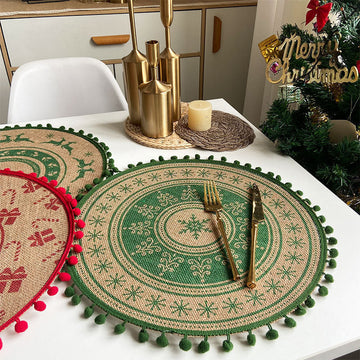 Christmas Woven Vintage Placemats
