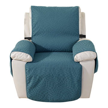 Irregular Plaid Pattern Water Resistant Recliner Sofa Cover