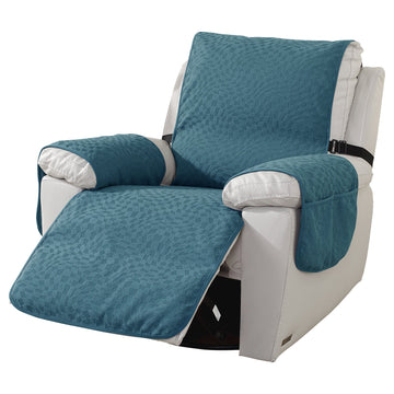 Irregular Plaid Pattern Water Resistant Recliner Sofa Cover