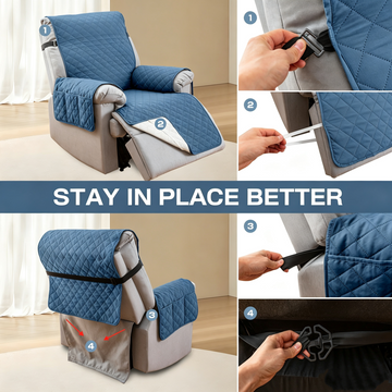 100% Waterproof Recliner Covers | Fits Small & Large Chairs (22", 23.6", 25", 28", 30")