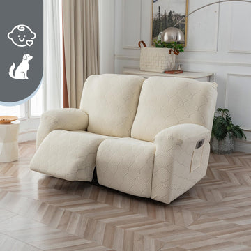 100% Waterproof Stretch Recliner Sofa Slipcovers for Pets, Dogs, Kids