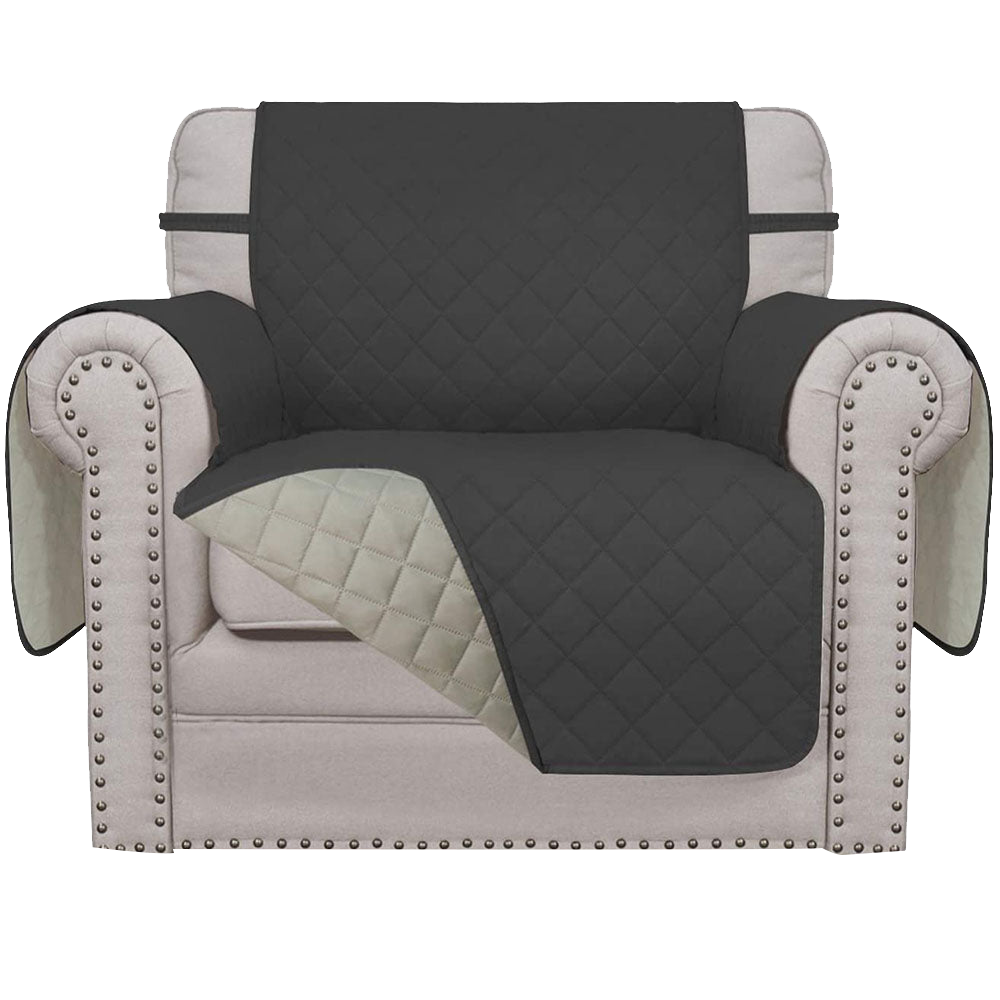 Reversible Water Resistant Armchair Cover Large Recliner Cover- 21&22&30 Inches