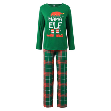 Elf Printed Family Matching Christmas Pajamas Sets