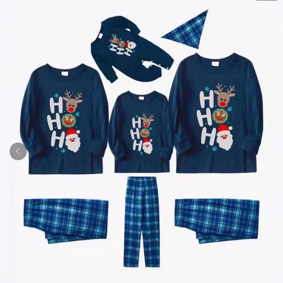 “Ho Ho Ho”Christmas Pajamas Set Family Matching Pjs