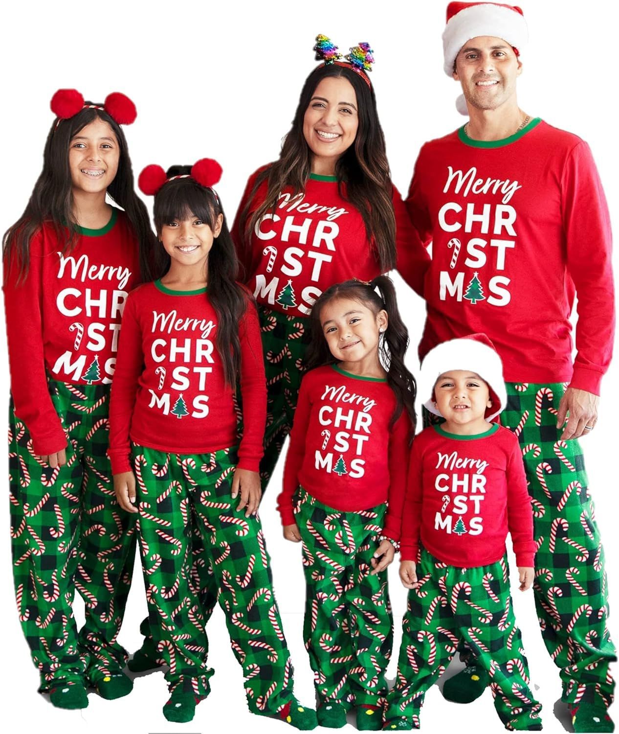 "Merry Christmas" Family Matching Christmas Pajamas Sets