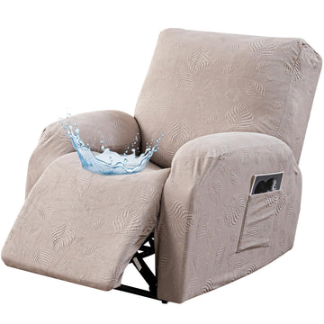 Waterproof Upgrade 3D Embossed Pattern Recliner Cover with Elastic Bottom