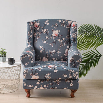 Super Stretch Wingback Chair Covers 2 Pieces