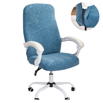 Solid Printed One-Piece Office Chair Cover