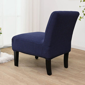 Solid Color Stretch Armless Accent Chair Covers