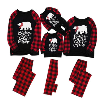 Matching Family Bear Christmas Pajamas Set