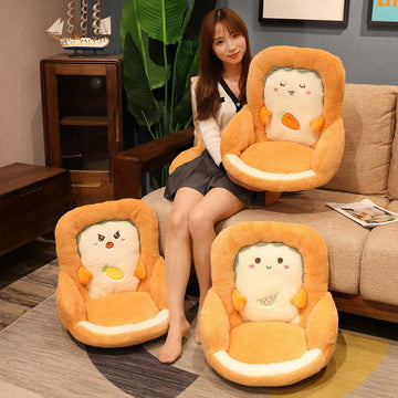 Toast Seat Cushion Cartoon Cute Animal Seat Cushion Family Office Sofa Decorative Pillow