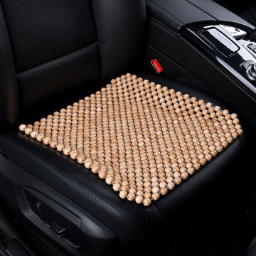 Natural Wood Beaded Massaging  Car Seat Cushion Pad (1 Pc)