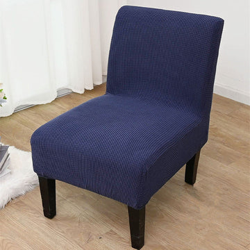Solid Color Stretch Armless Accent Chair Covers