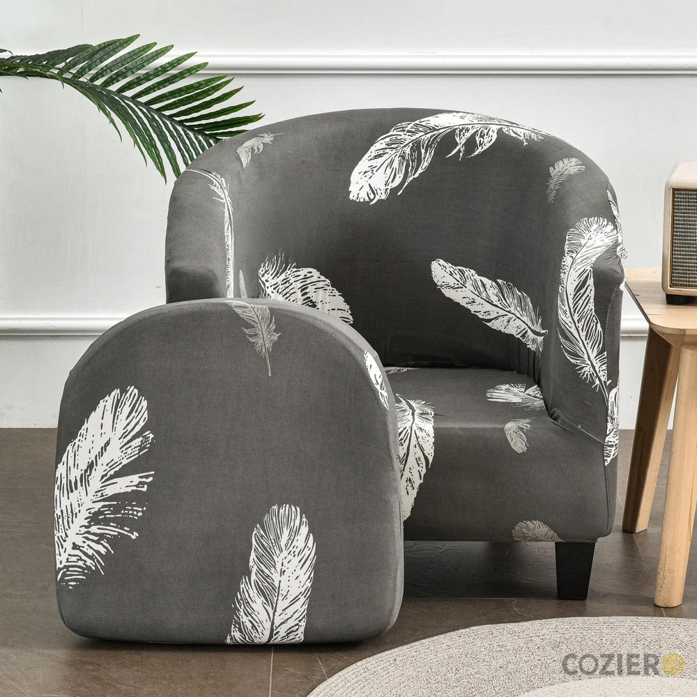 Velar Spandex Print Tub Chair Cover
