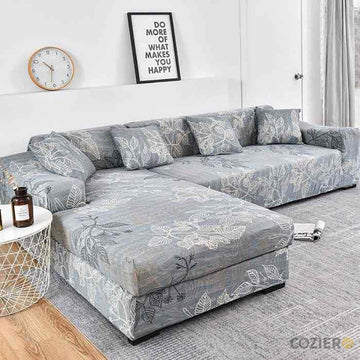 Stoup Spandex Print L-Shaped Sofa Cover