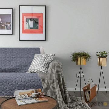 Musal Reversible Solid Color Sofa Slipcover