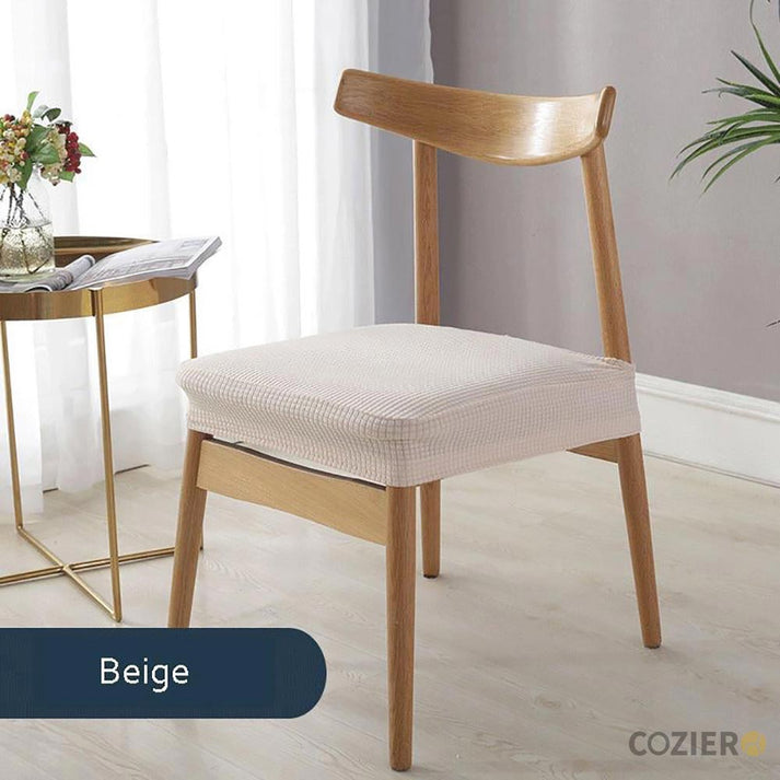 「🎉 Black Friday Sale- 40% Off」Skive Jacquard Solid Color Chair Seat Cover