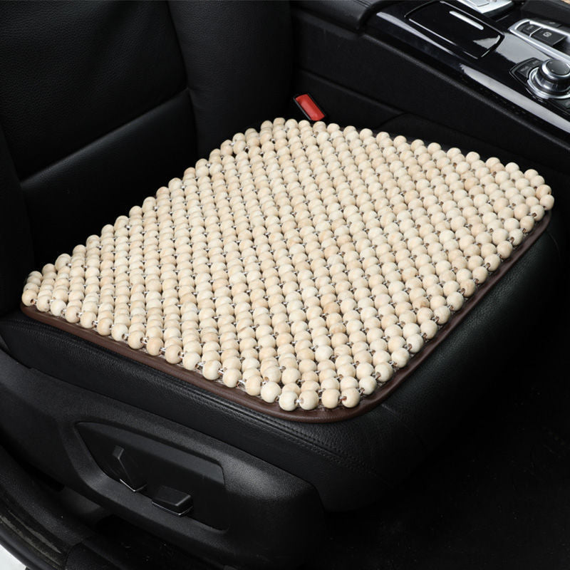 Natural Wood Beaded Massaging  Car Seat Cushion Pad (1 Pc)