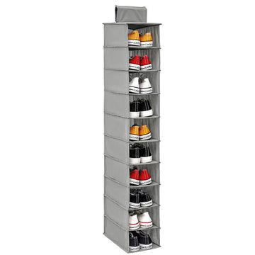 10-Shelf Hanging Shoe Organizer