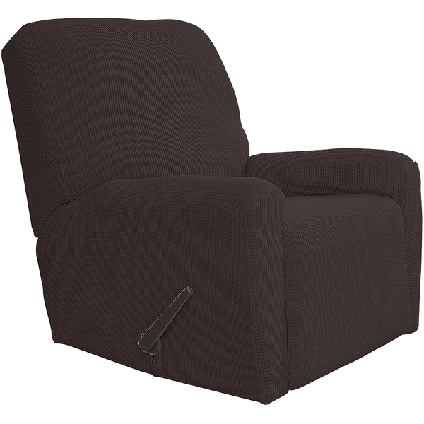 Recliner Cover Jacquard Solid Color Stretch Recliner Chair Cover