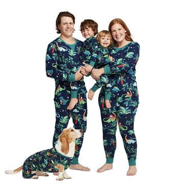 Family Matching Dinosaur Print Family Look Pajama Set