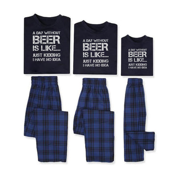 Family Matching Beer Is Like Family Look Pajama Set