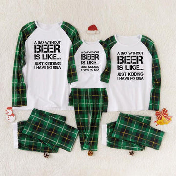 Family Matching Beer Is Like Family Look Pajama Set