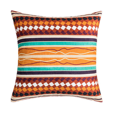 Bohemian Style Sofa Pillow Cover with Tassels Decorative India Cushion Cover