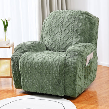 4/6/8 Pieces Thick Plush Soft Seperate Recliner Chair Cover