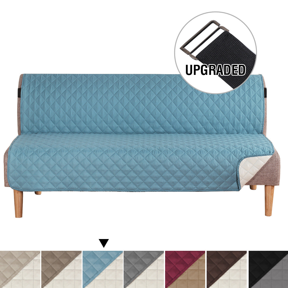 Futon Couch Cover Reversible Futon Cover Water Resistant Sofa Slipcover ...
