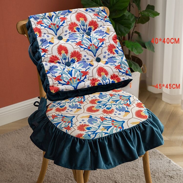 Dutch Velvet Printed Thick Butt Cushion Portable Outdoor Cushions Square Fat Floor Pillow