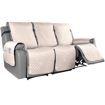 Odium Reversible Solid Color Recliner Slipcover (3 Seater)