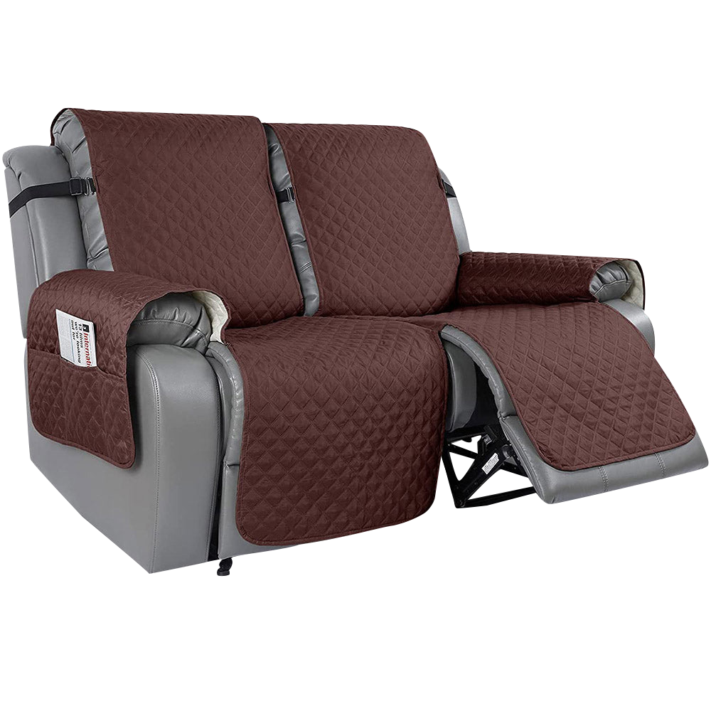 Odium Reversible Solid Color Recliner Slipcover (2 Seater)
