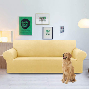 coziero sofa cover stretchable solid color 4 seater