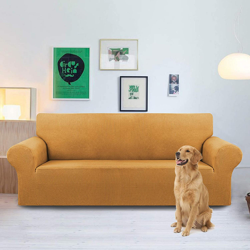 coziero sofa cover stretchable solid color 3 seater