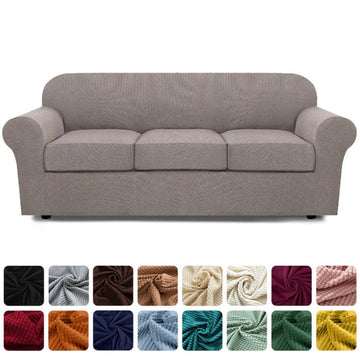Sofa Covers With Separate Seat Cushions (Spandex Print)
