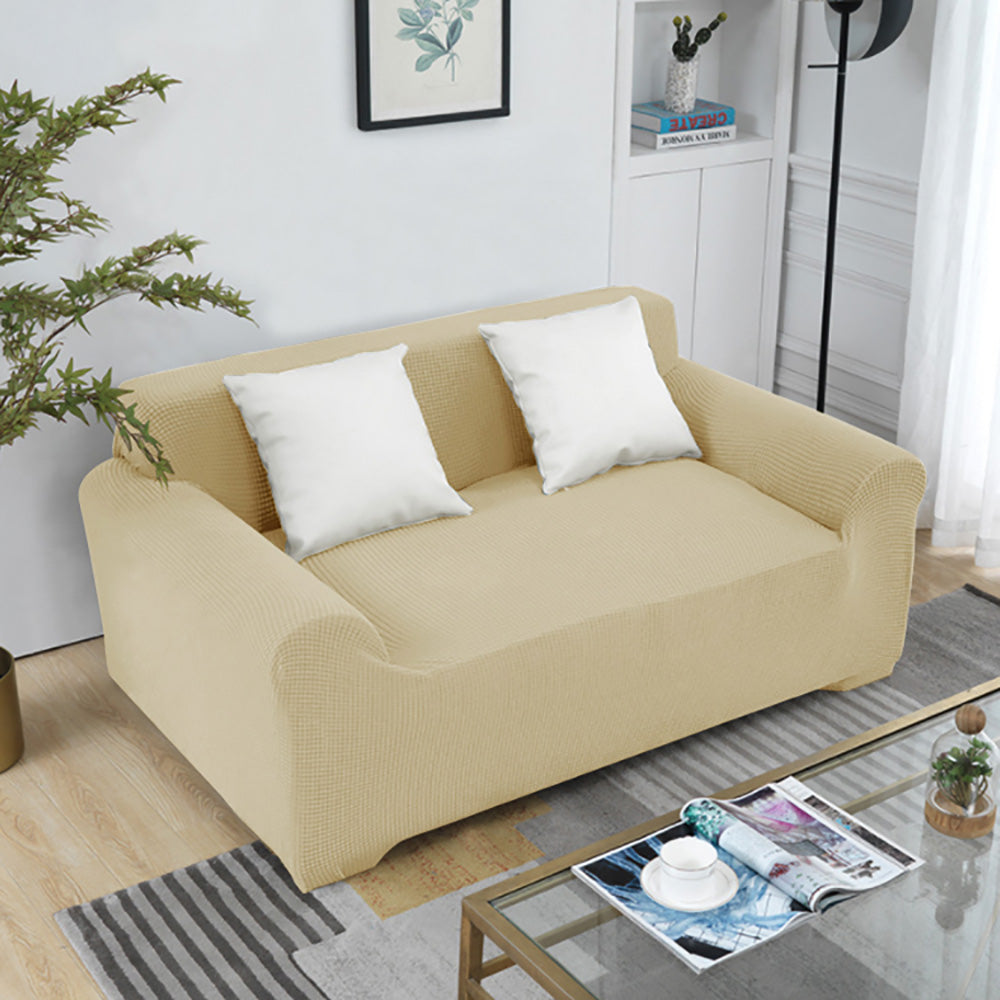 Polar Fleece Solid Color Stretch Sofa Cover