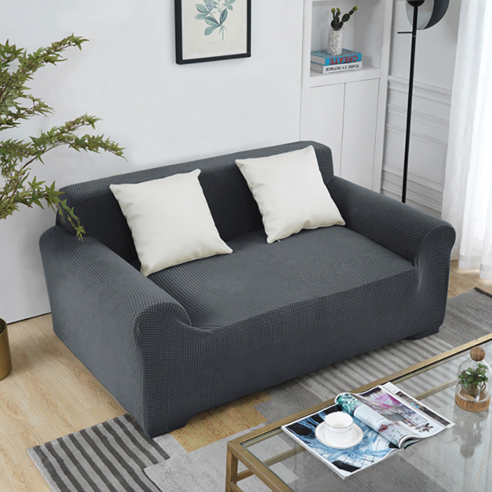 Polar Fleece Solid Color Stretch Sofa Cover
