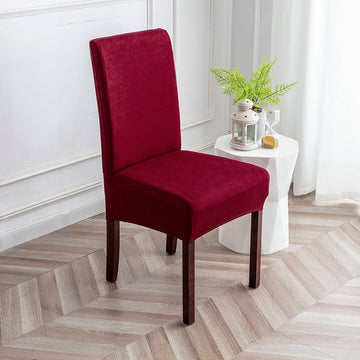 Soft Spandex Solid Color Stretch Dining Chair Covers