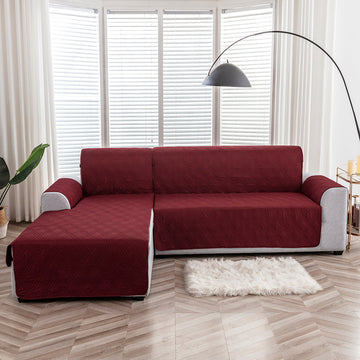 Diamond Kint Jacquard Solid Color Stretch Sofa Slipcover